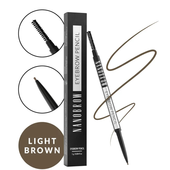 5905669547499 Nanobrow Eyebrow Pencil Light Brown 1g - Image 1