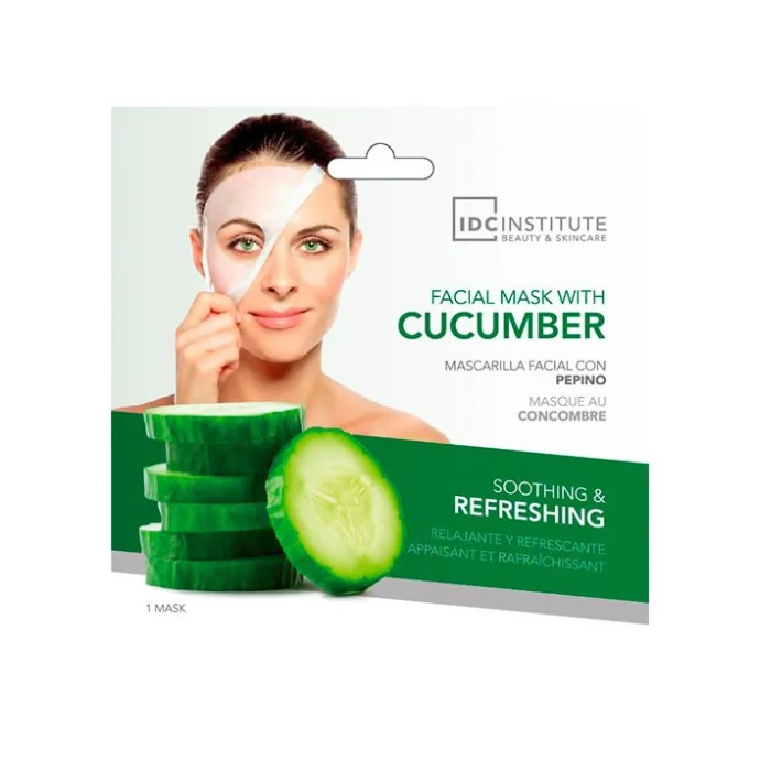 595304_0739b9834ead00eccc65b546d77f3d1c IDC Institute Facial Mask With Cucumber 1 Unit - Image 1