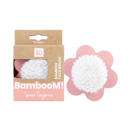 5do94fnnCWnenSwXmiFgjL Ilū Bamboom Facial Cleansing Brush #sweet Tangerine 1 U - Image 1
