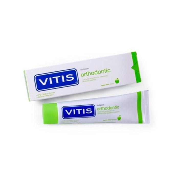 615934_1f315e0e7b9cf5fc081ec05859015259 Vitis Orthodontic Toothpaste #apple Mint 100 Ml - Image 1