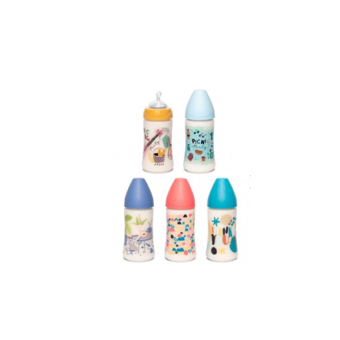 694858_b36cbf969b99ddc392ad670e8b505676 Suavinex Silic Teat Bottle T-1m 270ml - Image 1