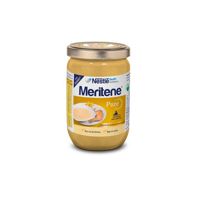 695718_b39e48df5458d6f42fad5dfd47c4d571 Meritene PurE Tarro #pollo Con Pasta Y ChampiNones 300 G - Image 1