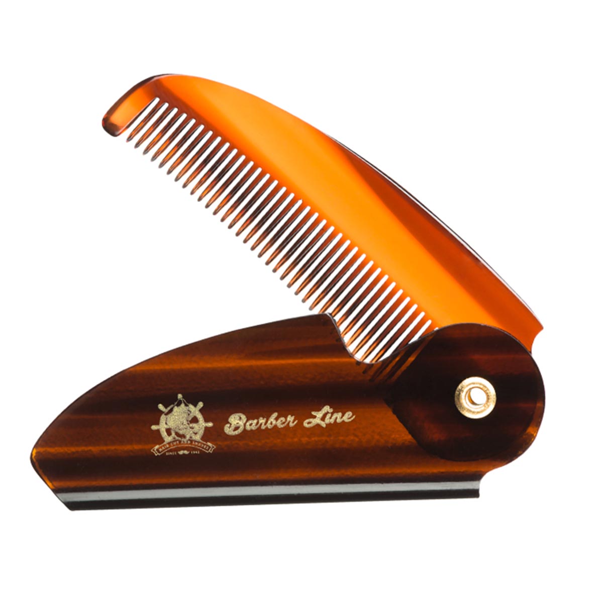 707663_7893f45ac1f730352276224b3e270692 Eurostil Concha Peine Plegable Barba - Bigote 1un - Image 1