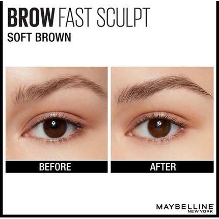 740564_5143aa4d205fa0891cc77cf3f9d80b2f Maybelline Brow Fast Sculpt 02 Soft Brown Brown Eyebrow Mascara - Image 1