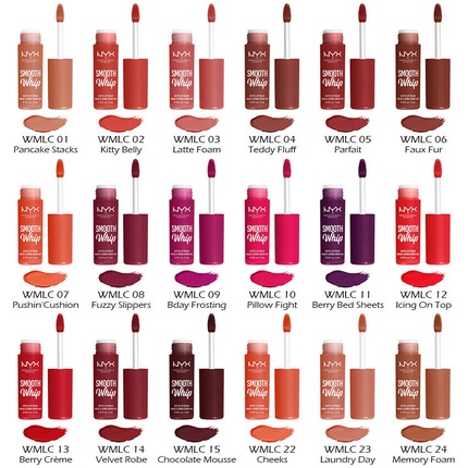 7ATcQhj74baAGgxpaAxEa3 Nyx Smooth Whipe Matte Lip Cream Pancake Stacks 4ml - Image 1