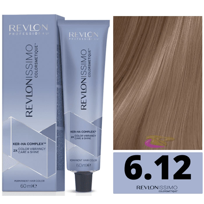 8007376058088 Revlon Revlonissimo Colorsmetique 6,12 Dark Blonde Iris Ash 60ml - Image 1