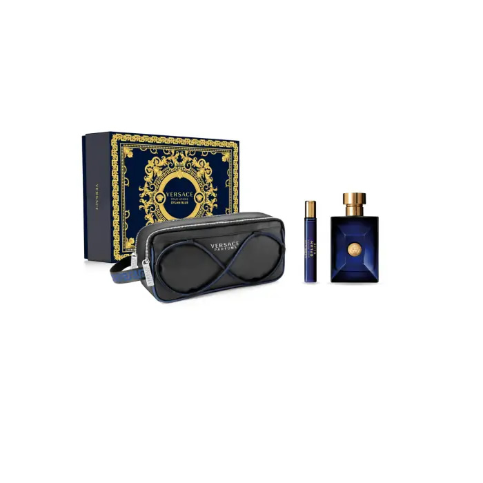 8011003885145 Versace Dylan Blue Eau De Toilette Spray 100ml Set 3 Pieces - Image 1