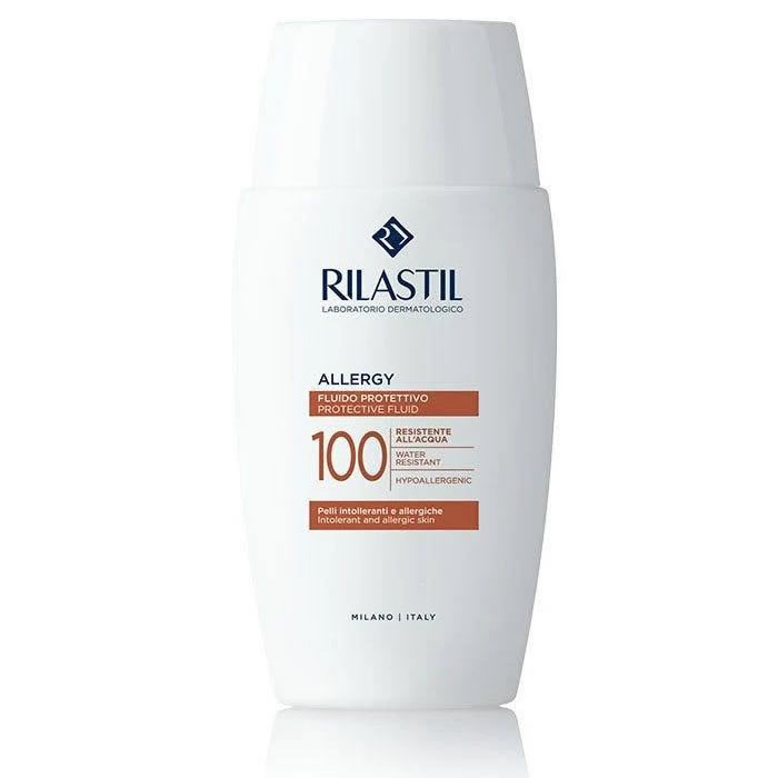 8055510240585 Rilastil Sun System Allergy 100 Ultrafluid Spf50+ 50ml - Image 1