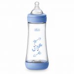 Chicco Perfect Silicone Feeding Bottle 300ml Blue 4m+
