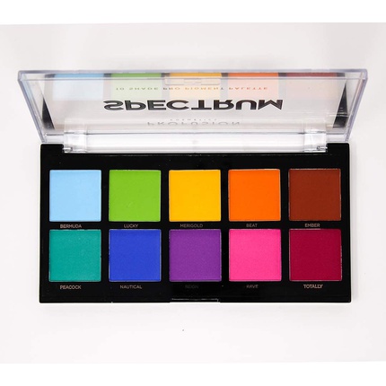 837252_1a7dbc3b03600df71bf59c1a6db7cb2c Spectrum Mixed 10 Shade Eyeshadow Palette Richly Saturated Blendable Matte - Image 1