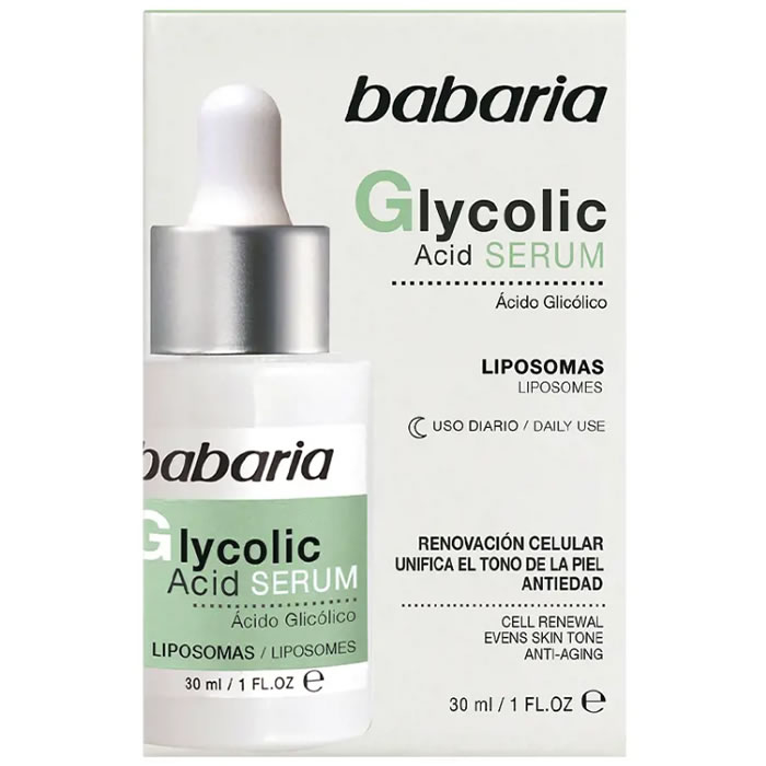 8410412100526 Babaria Glycolic Acid Serum Cell Renewal 30ml - Image 1