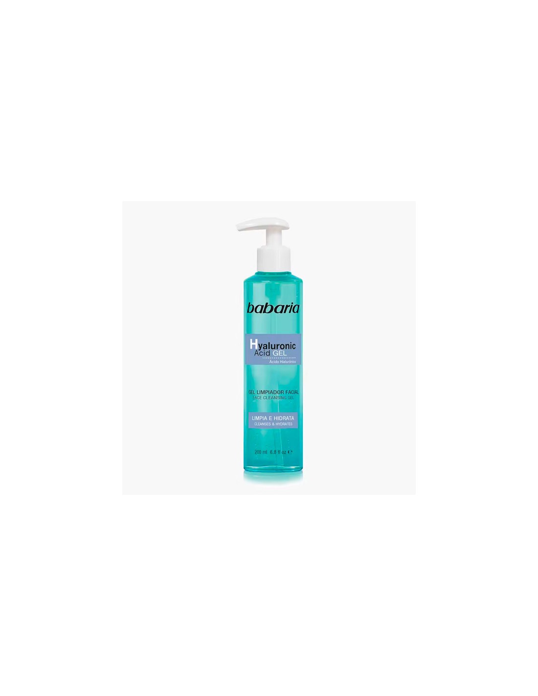 8410412518833 Babaria Gel Limpiador Facial Acido Hialuronico 200ml - Image 1