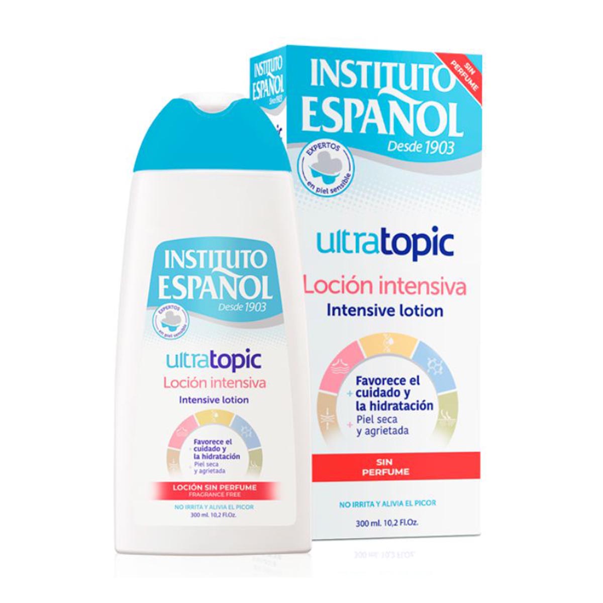 8411047101599_G - 1 Instituto Español Ultratopic Locion Intensiva Sin Perfume 300ml - Image 1