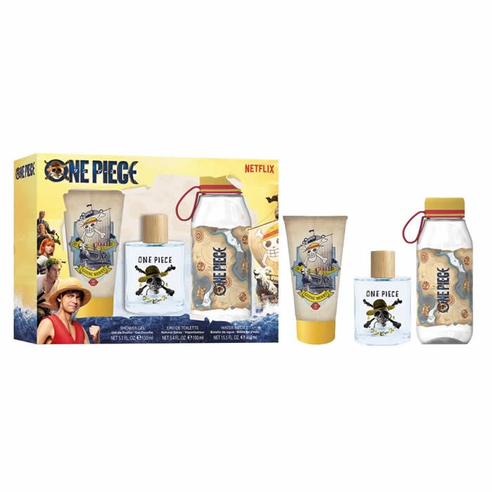 8411114095318 Netlix One Piece Eau De Toilette Spray 100ml Set 3 Pieces - Image 1