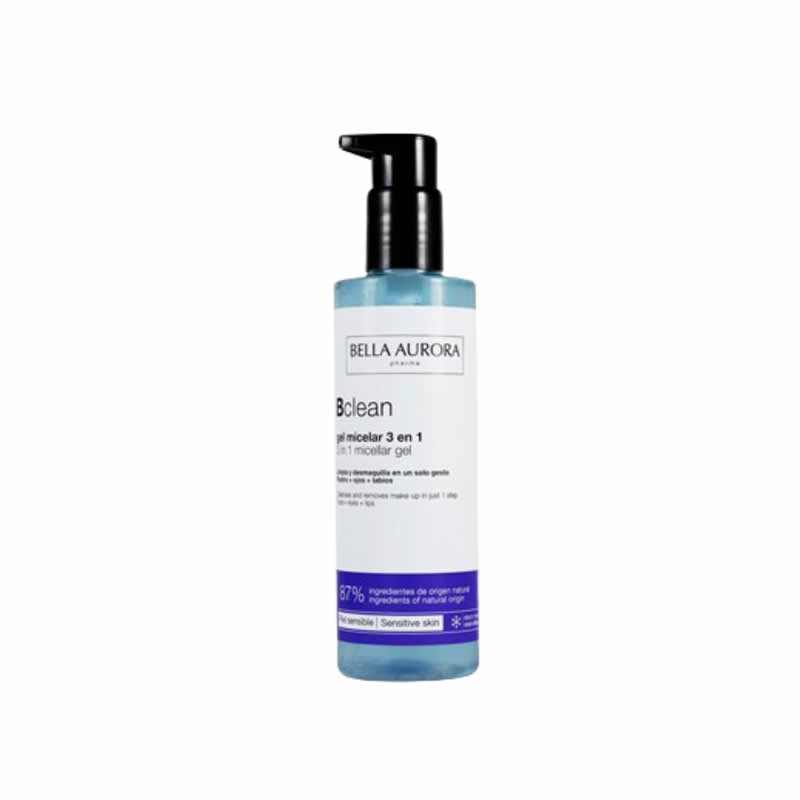 8413400009245 Bella Aurora Bclean Micellar Gel 3 In 1 Sensitive Skin 200ml - Image 1