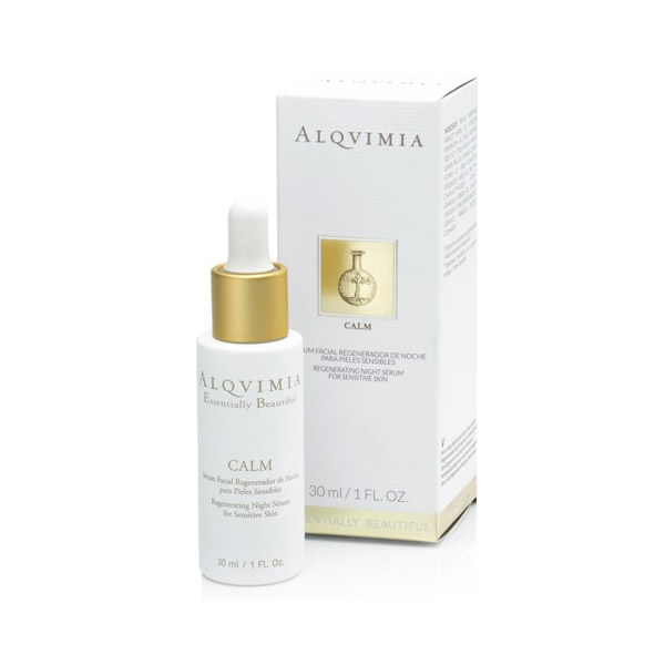 8420471012180 Alqvimia Essentially Beautiful Calm Regenerating Night Serum For Sensitive Skin, 30 ml - Image 1
