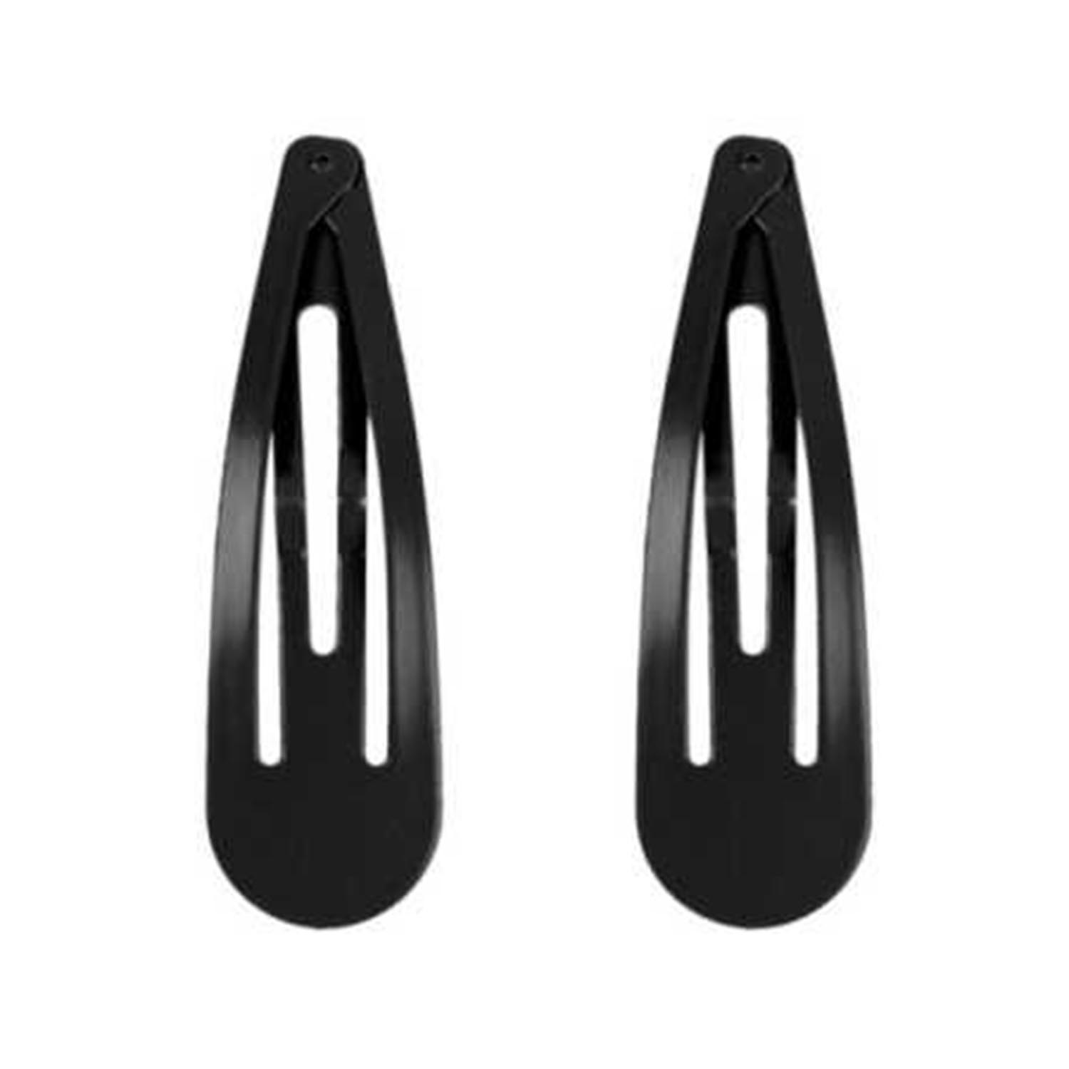 8423029032722 Eurostil Negro Negro Ranitas Para Pelo 7cm Pack 1un - Image 1
