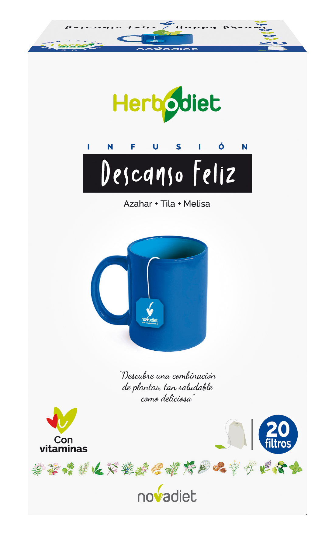 8425652001519 Novadiet Herbodiet Descanso Feliz 20 Filtros - Image 1