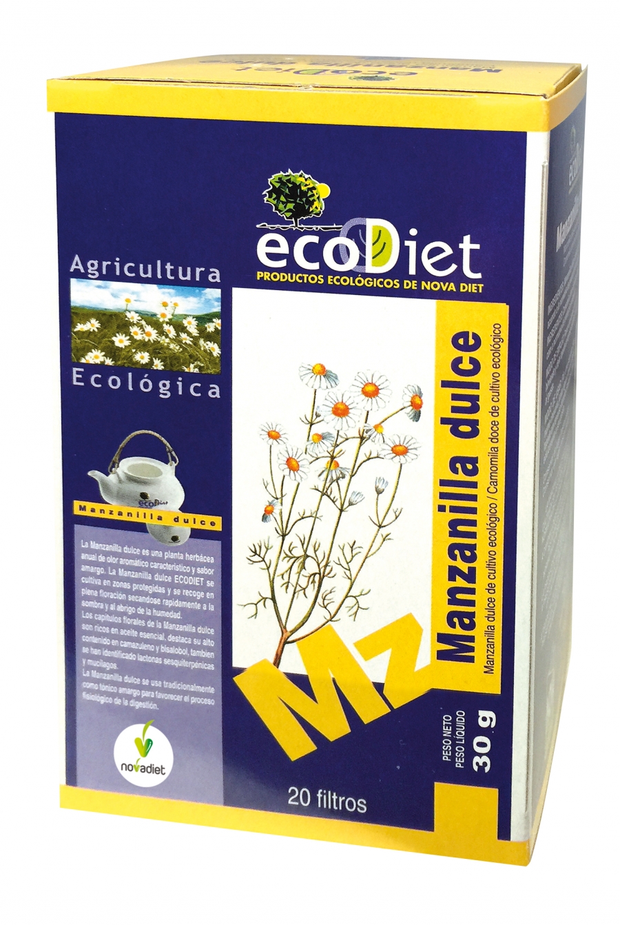 8425652062558 Novadiet Infu Manzanilla Ecodiet 20 Filtros - Image 1
