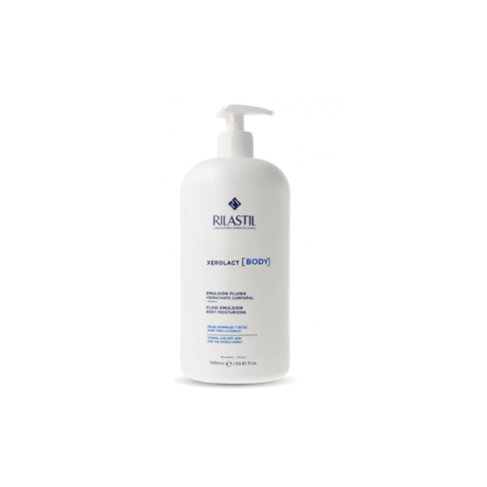 8428749846505 Rilastil Xerolact 6 Body Milk Normal and Dry Skins 1000ml - Image 1