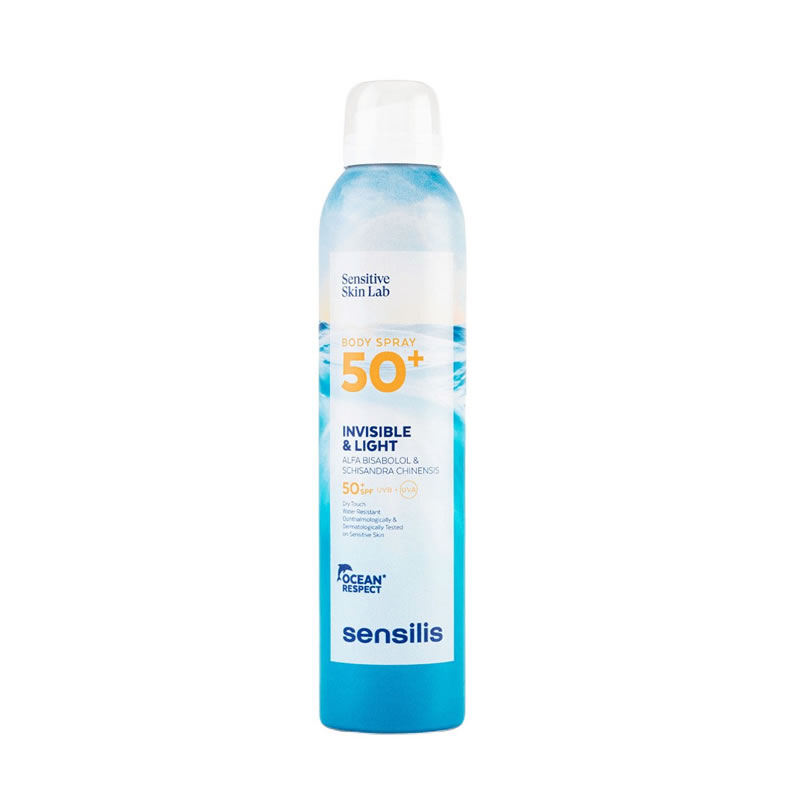 8428749989707 Sensilis Body Sunscreen Spray Invisible & Light 200ml - Image 1