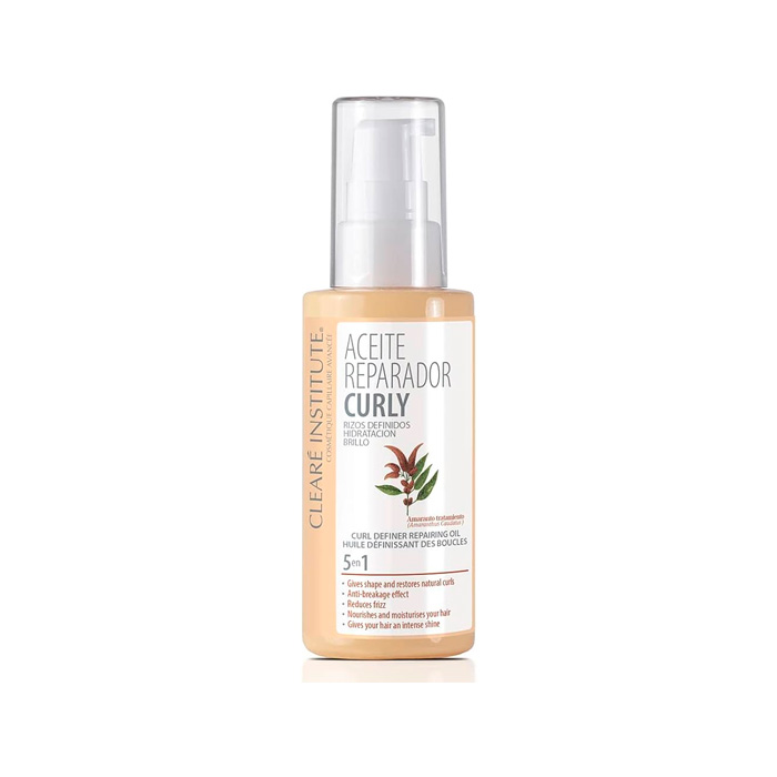8429449103530 Clearé Institute Curly Curls Defined Curl Repair Oil Moisturising Shine 50ml - Image 1