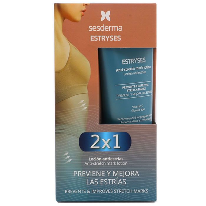 8429979476746 Sesderma Estryses Stretch Mark Lotion 2x200ml - Image 1