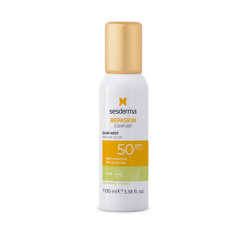 8429979483201 Sesderma Repaskin Confort Solar Mist Spf50 Rosemary 100ml - Image 1