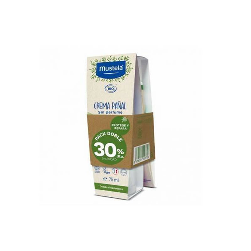 8436034153726 Mustela Bio Diaper Cream 2x75ml - Image 1