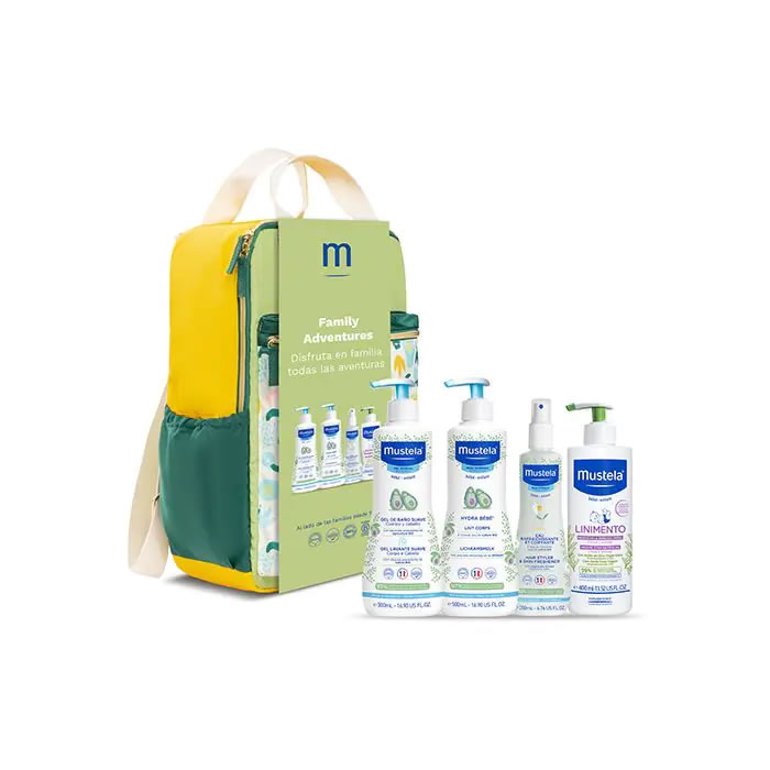 8436034154259 Mustela Family Pastel Backpack Set 5 pieces - Image 1