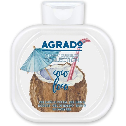 NprGwudqBEjmbPHLizYwzR Bath and Shower Gel 750 ml Coco Loco Trendy Bubbles Fruit Collection PH Neutral (Crazy Coconut) - Agrado - Image 1