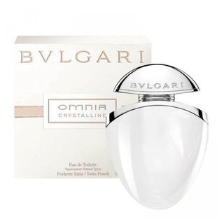 Nyt5YmFtMGd5Q2NtaUlUeUpHRzF4WjFY Bvlgari Omnia Crystalline Eau De Toilette Spray Satin Pouch 25 ml - Image 1