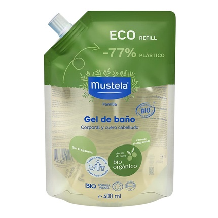 WsZzZguFJfVVSwaLDSwWGd Bio Gel Shampoo Refill 400 Ml By Mustela 400 Ml - Image 1