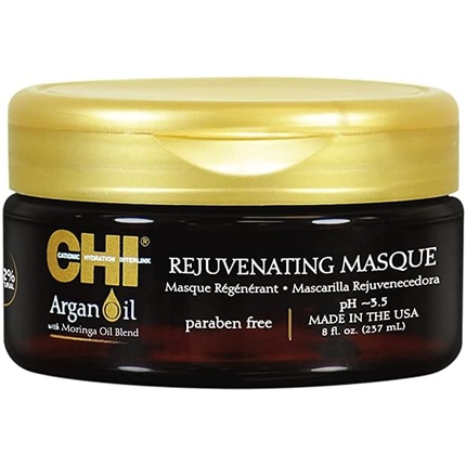 ZwM4hBjdEtxhsdu5sVxADg CHI Argan Oil Rejuvenating Masque Masker DroogBeschadigd Haar 237ml - Image 1