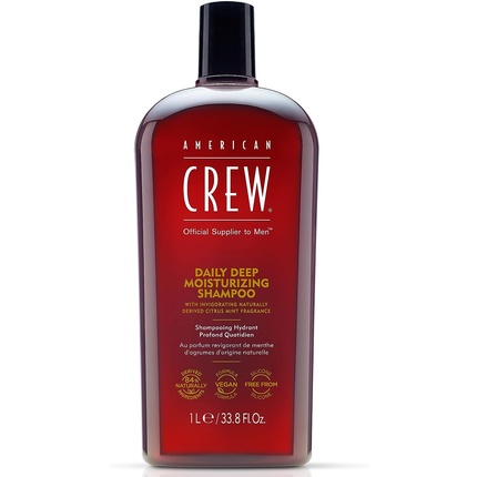 e4VVFq4U4vuwoZX5tzjC3n AMERICAN CREW Daily Moisturising Shampoo 1000ml - Image 1