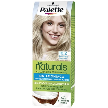 Naturals Color Creme By Palette #10.2-rubio Muy Claro Frio 1 U