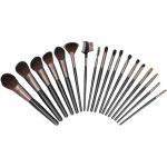 MIMO Makeup Brush Set Black 18 Pcs - Image 3