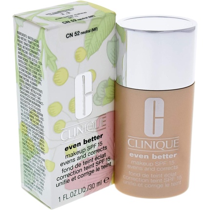 kSD9FcYtTuQtnfN3uteN79 Clinique Foundation Even Better Makeup SPF15 Evens and Corrects Fluide CN 52 Neutral MF 30ml - Image 1