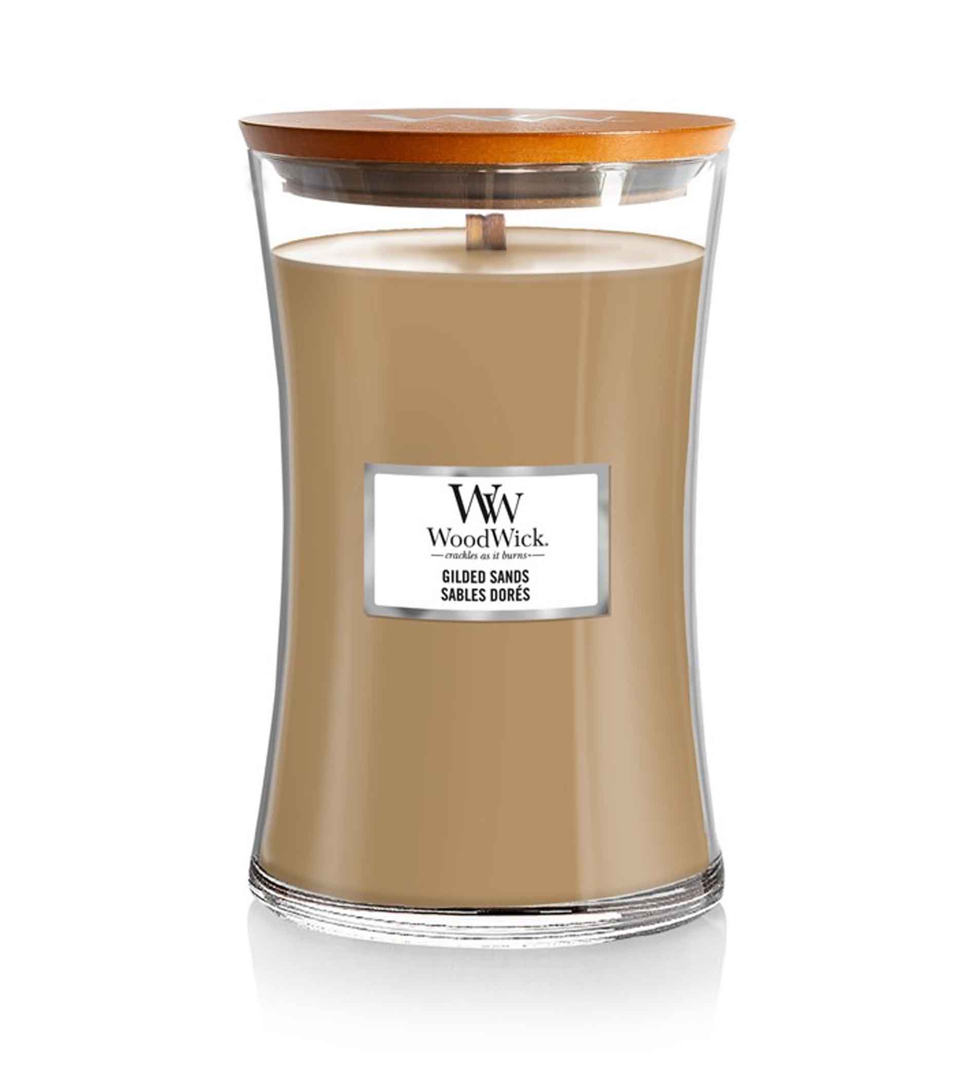 woodwick-gilded-sands-1 Woodwick Gilded Sands Scented Candle With Wooden Wick 609,5g - Image 1