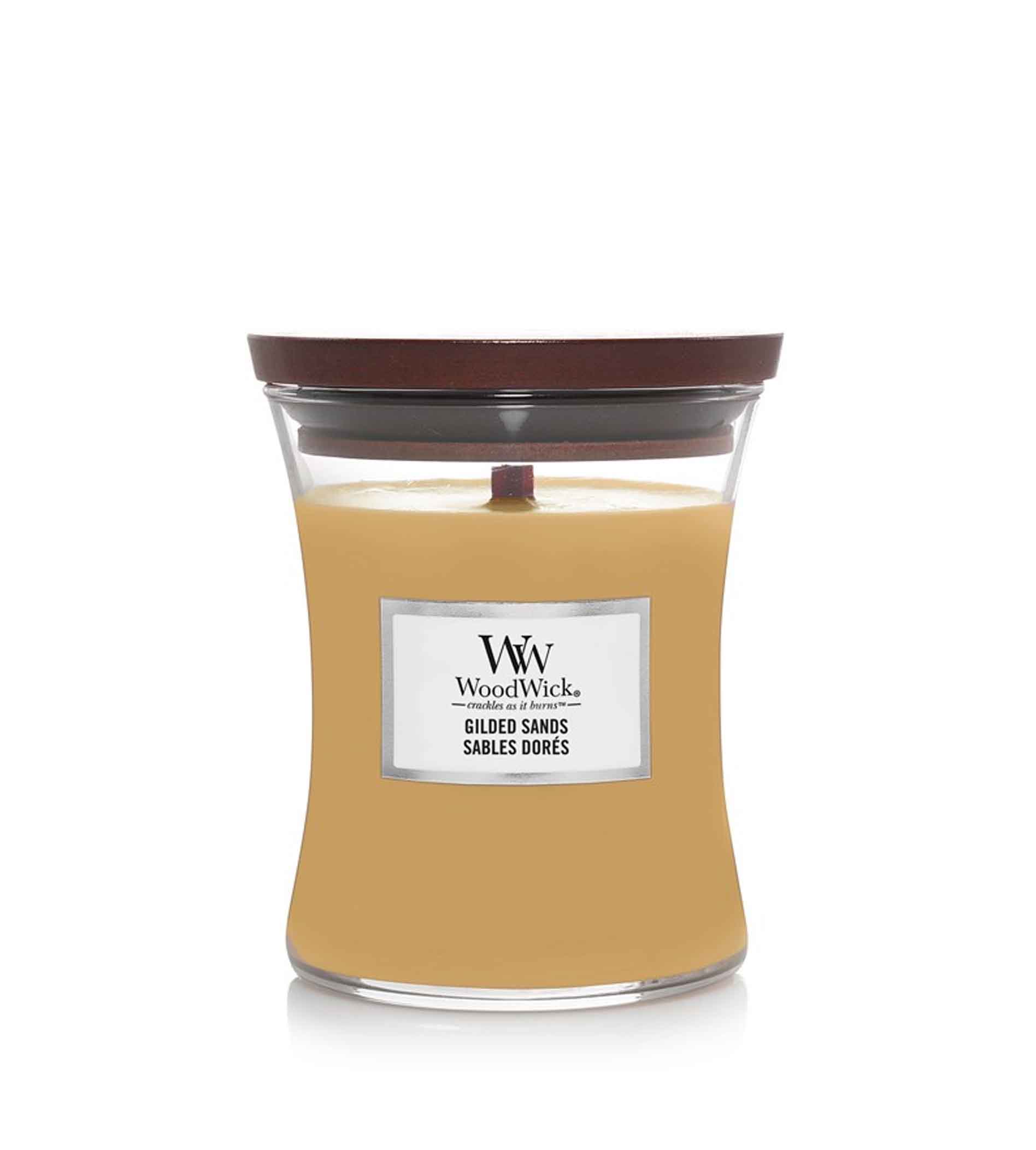 woodwick-gilded-sands-2 Woodwick Gilded Sands Scented Candle With Wooden Wick 275g - Image 1