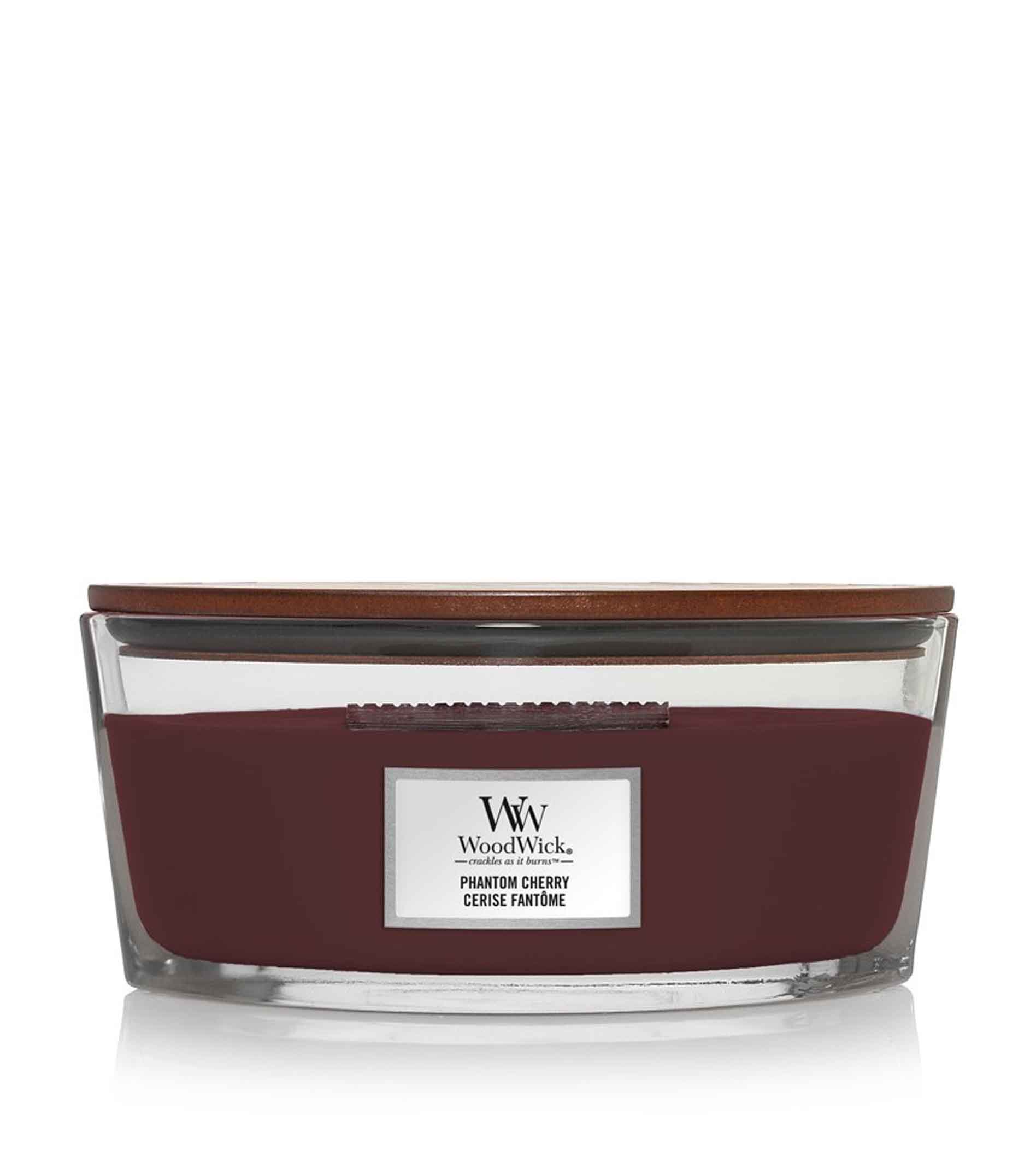 woodwick-phantom-cherry-1 Woodwick Phantom Cherry Scented Candle With Wooden Wick 453,6g - Image 1