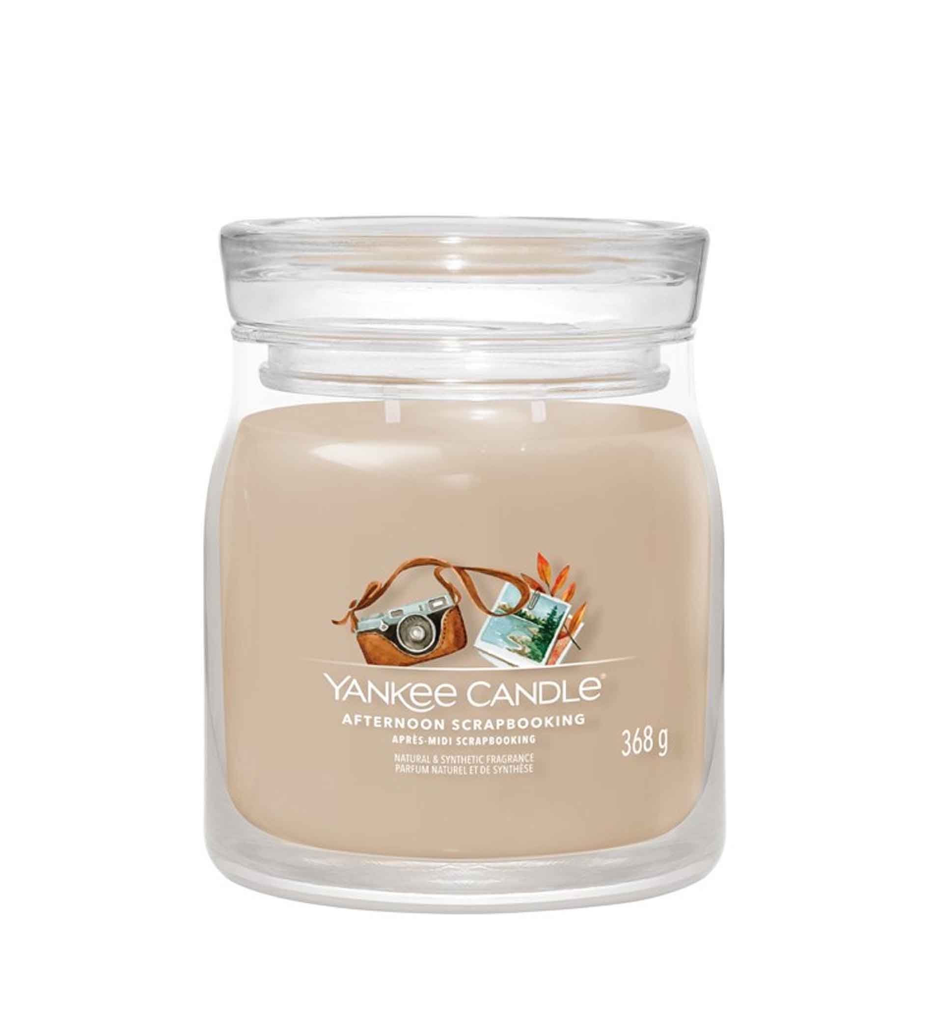 yankee-candle-afternoon-scrapbooking-1 Yankee Candle Afternoon Scrapbooking Signature Candle Medium 368g - Image 1