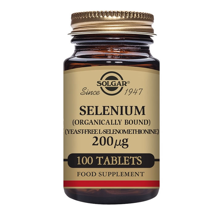 0033984025578_1 Solgar Selenium 200cmg 100 Tablets - Image 1