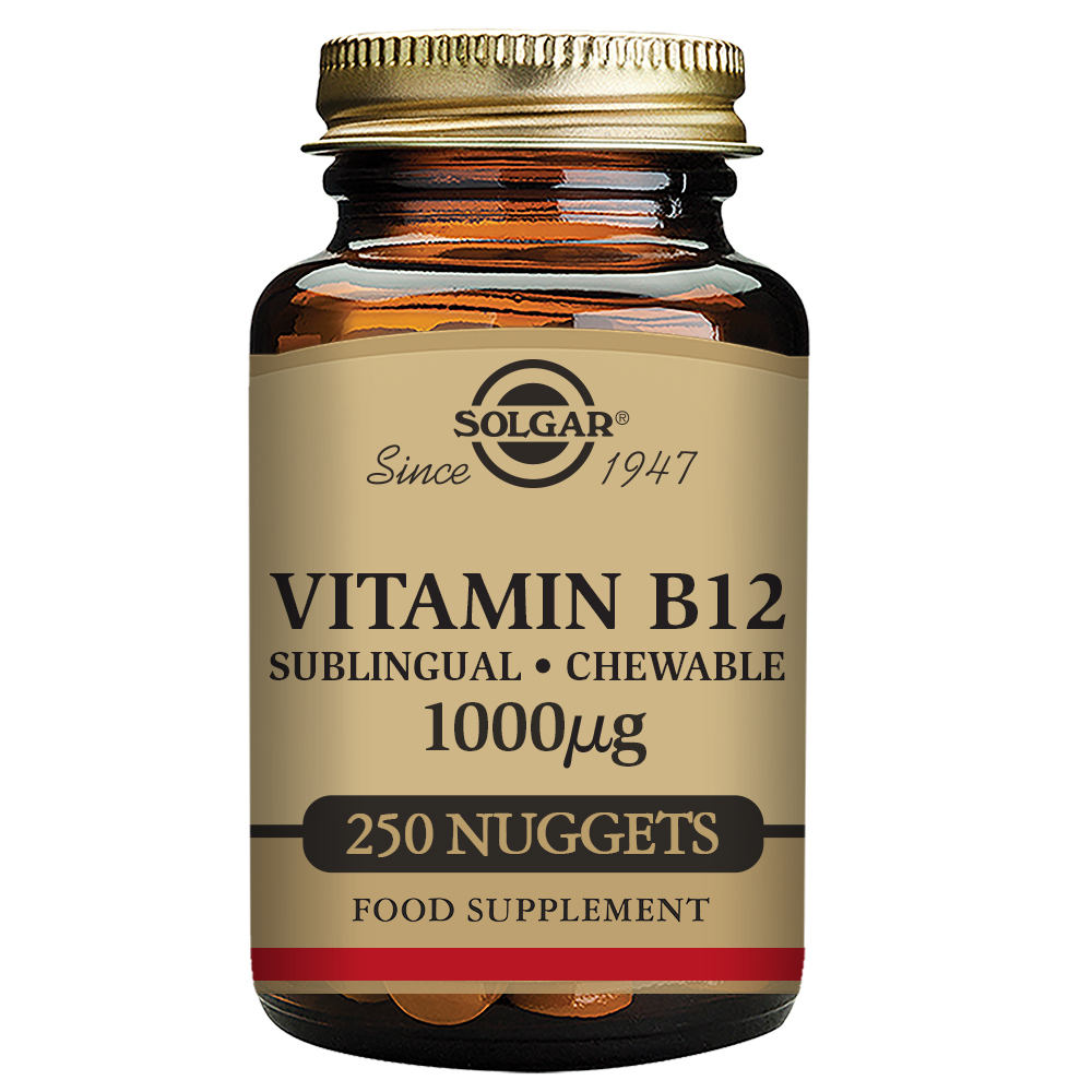 0033984032309 Solgar Vitamin B12 1000mcg - Cyanocobalamin 250 Tablets - Image 1
