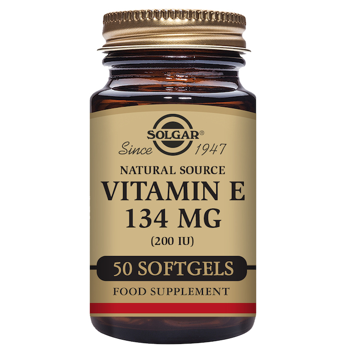 0033984035003 Solgar Vitamin E 134mg 200 IU 50 Softgels - Image 1