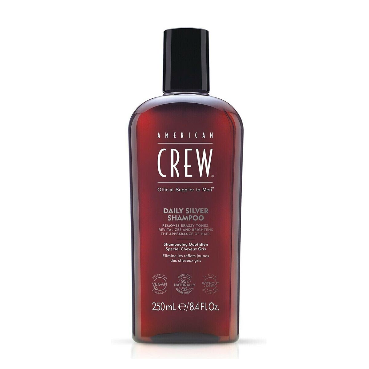 0738678001578 American Crew Daily Silver Shampoo For Men 8.45 oz Shampoo - Image 1