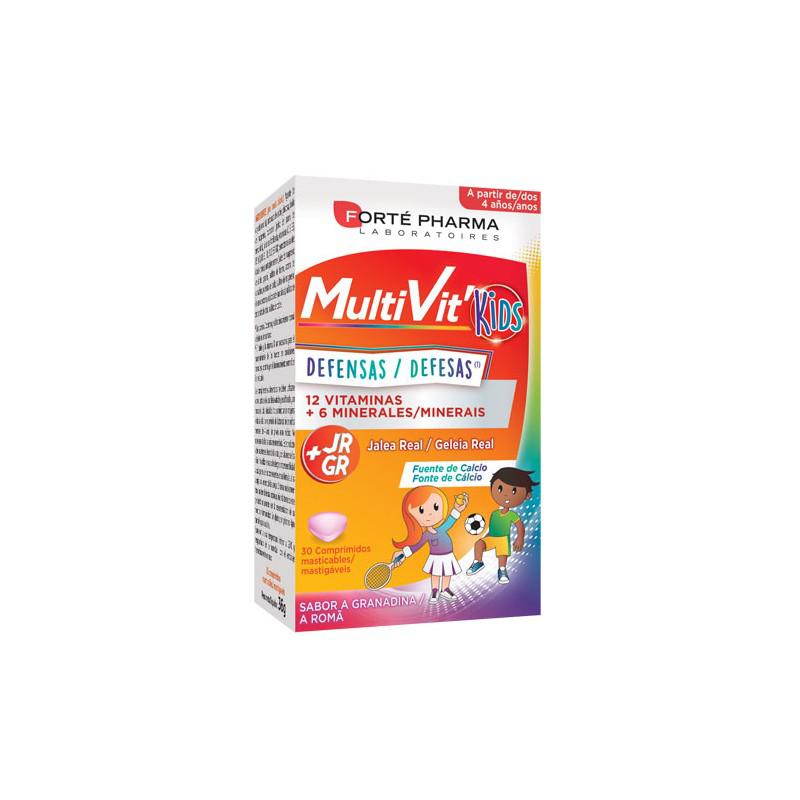 123001_d224bd1cb6de122336201d99aea68e51 FortE Pharma Multivit Kids Defenses 30 Tablets - Image 1