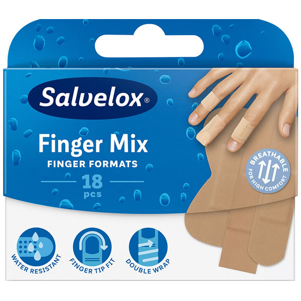 124213_f5a5b1badf338ba31b738d0a8ea1dae6 Salvelox Finger Mix Plasters 18 Units - Image 1