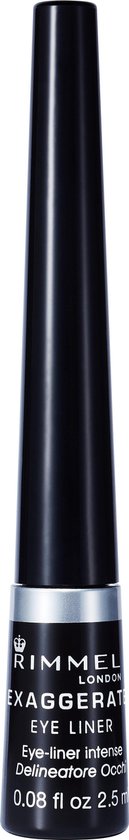 129x840 Rimmel London Exaggerate Eyeliner - 01 Black - Image 1
