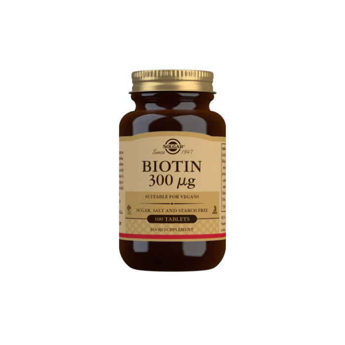 138063_67abfd3946f296780d7791d44e75a830 Solgar Biotin 300 Aug Tablets Pack of 100 - Image 1